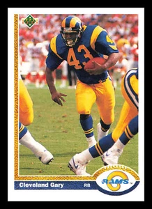Cleveland Gary #215 1991 Upper Deck Los Angeles Rams Football - Picture 1 of 2