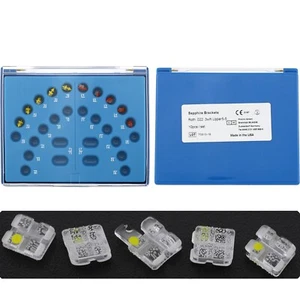 Staffe estetiche ortodontiche dentali creative zaffiro bretelle trasparenti Roth 022 3 - Foto 1 di 12