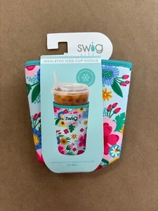 SWIG INSULATED ICED CUP COOLIE - ISLAND BLOOM - Picture 1 of 2