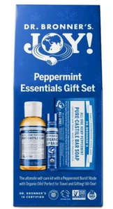 Dr. Bronner's Peppermint Essentials Gift Set: Liquid Soap, Bar Soap , Lip Balm - Picture 1 of 1