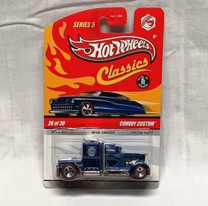 Hot Wheels 2009 Series 5 Classics #26 Convoy Custom Blue with Redlines - Picture 1 of 5