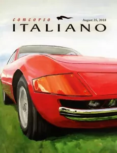 CONCORSO ITALIANO Event Magazine August 25, 2018 Official At The Stage Program - Picture 1 of 3
