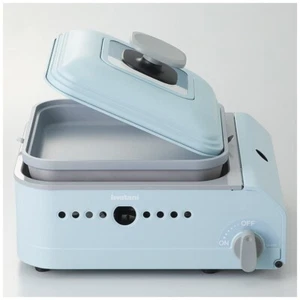 Iwatani Cassette Gas Hot Plate MINIMARU CB-JHP-1 NEW JAPAN Blue Gray - Picture 1 of 13