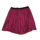 Maree Pourtio Skirt Women's M Pink Metallic Pleated Skirt Light Weight (20X26)