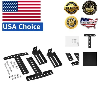 Soportes de cabecero de acero negro duraderos para cama ajustable L100 - personalizables Foto 1 de 4