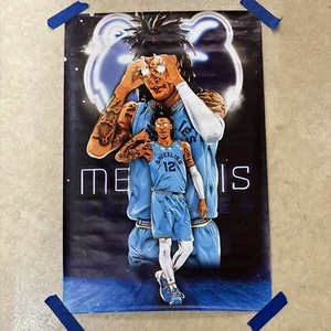 Ja Morant ✅ Memphis Grizzlies Basketball ✅ Canvas Poster Print Wall Art ✅ 16x24 - Picture 1 of 6