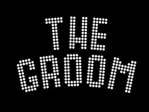 Diamonte Hotfix Wedding Transfer Rhinestones motif " The Groom " - Style 4 - Picture 1 of 1