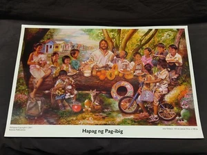Joey Velasco Art Print "Hapag Ng Pag-Ibig" Table Of Love 21x14" - Picture 1 of 6