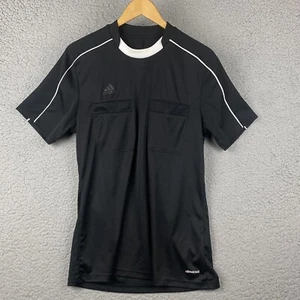 Adidas Soccer Referee Jersey 16 Sz M Short Sleeve Black AH9803 Football Arbitro - Picture 1 of 9