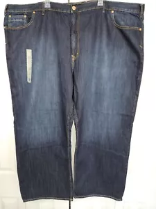 Polo EE. UU. ASSN. Pantalones de mezclilla para hombre azules relajados rectos talla W58xL30 - Imagen 1 de 11