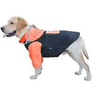 Dog RaincoatWaterproof Dog Rain Jacket with Leash Hole and Clear Hood Lightwe... - Picture 1 of 8