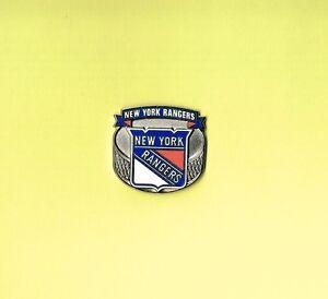 New York Rangers NHL Puck LOGO Hockey Lapel Hat Pin