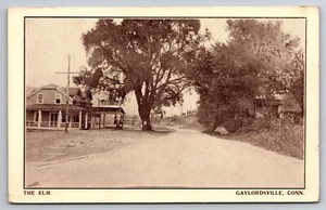 The Elm Gaylordsville Connecticut CT Early Socony Gas Station c1915 Postcard - Picture 1 of 2