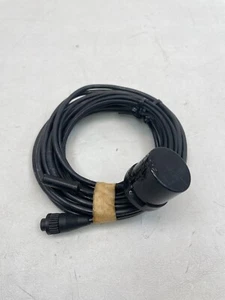 TRANSDUCER 20' FEET WITH 11' FOOT TEMPERATURE SENSOR BLACK MARINE BOAT - Picture 1 of 5