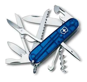 Victorinox Huntsman Swiss Army Knife Blue 15 Functions with saw - Picture 1 of 1
