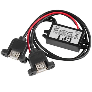 DC DC Converter Module 12V To 5V 3A 15W Duble USB Output Power Adapter DE - Picture 1 of 5