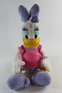Peluche Disney Stores margherita anatra 20" rosa camicia viola~fiocco~scarpe - Foto 1 di 5