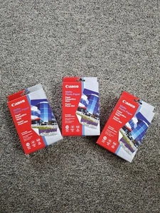 Lot Of 3 Canon 4x6 Matte Photo Paper 120 Sheets, 45lb, 8.5 Thickness, 108 ISO - Picture 1 of 6