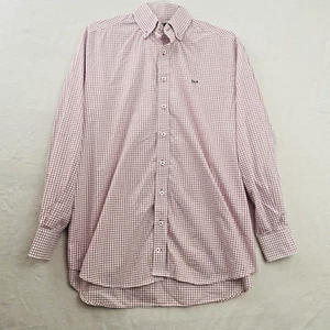 Southern Point Co Shirt Medium Red Check Plaid Button Down Casual Dress Preppy - Picture 1 of 9