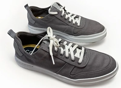 Cole Haan Grand360 Hombres Talla 8M Tenis de Lona Gris/Blanco Zapatos Informales con Cordones Foto 1 de 4