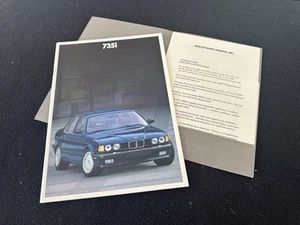 BMW Serie 7 E32 1988 folleto primer año 735i catálogo de ventas y correo promocional US 735 - Imagen 1 de 10