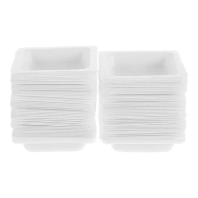  100 Pcs Small Weighing Pan Boats Lab Dish Laboratory Large and Wide - Image 1 of 4