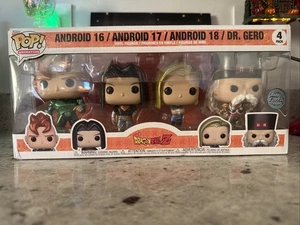 Funko Pop: Dragon Ball Z Android 16/ Android 17/ Android 18/ Dr. Gero 4 Pack - Bild 1 von 6