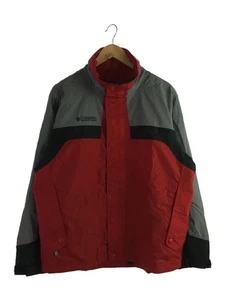 Columbia Mountain Parka M Nylon Rot Einfarbig Gebraucht - Bild 1 von 6