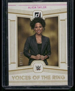 ALICIA TAYLOR 2023 Panini Chronicles Donruss WWE Voices of The Ring #D/349 - Foto 1 di 2