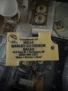 Vintage 1983 Philadelphia Eagles NFL Schedule Key Chain Mills Harley Davidson NJ - Picture 1 of 5