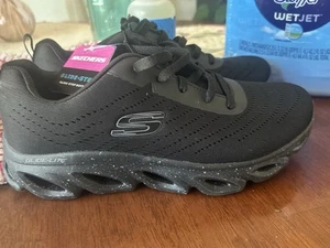 Skechers Glide-Lite Memory Foam Woman Size 9.5 Black - Picture 1 of 7