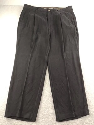 Tommy Bahama Silk Dress Pants Pleated Black Men's 38x26 - Image 1 of 4