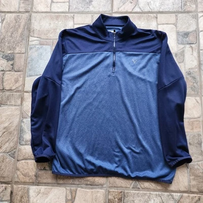 CALLAWAY Pullover Sweater Men's 2XL XXL Blue Navy Opti-Dri 1/4 Zip Golf Fall - Image 1 of 4