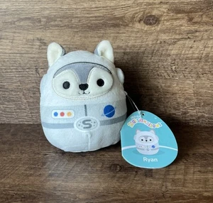 RARO Squishmallow Ryan il cane husky astronauta 5" peluche KellyToy con etichetta - Foto 1 di 6