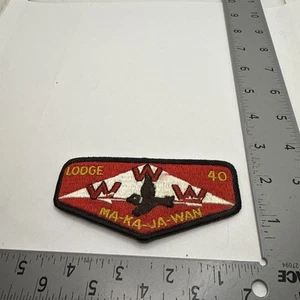 Ma Ka Ja Wan Lodge #40 Red Triangle OA Order of the Arrow - Picture 1 of 1