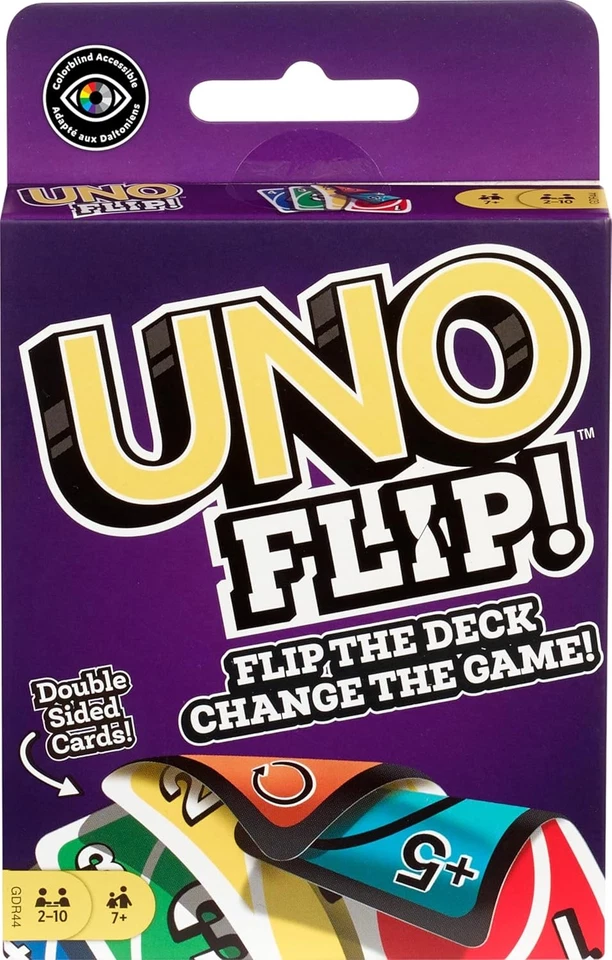ADN UNO FLIP Playing Card Game for 4-7 Yrs, Set of 112 Cards For Kids - Image 1 of 4