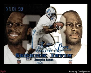 1999 Flair Showcase Legacy Collection #175 Sedrick Irvin 31/99 LEONI - Foto 1 di 2