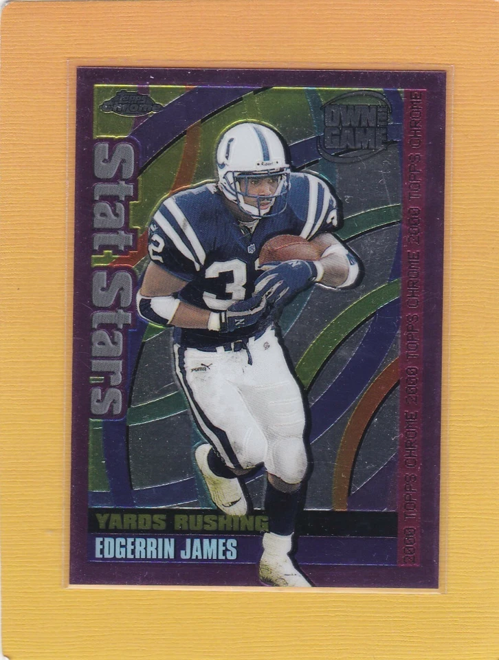 2000 TOPPS CHROME FOOTBALL OWN THE GAME EDGERRIN JAMES #OTG6 COLTS MINT *67807 - Image 1 of 1