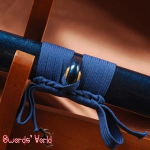 4M blau synthetische Seide Ito/Sageo für japanisches Katana Wakizashi Tanto Schwert - Bild 1 von 1