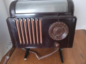 Lámpara de cama Mitchell LULLABY-Radio, modelo 1250, alrededor de 1949 estuche de bakalita - Imagen 1 de 9