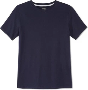 Unisex Navy V-Neck Tee Short Sleeve LA9498-NVY French Toast 2T - 4T & XS - XL - Picture 1 of 5