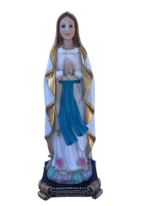 Virgen De Lourdes 12'' Religious Figure Our Lady Of Lourdes - Picture 1 of 2