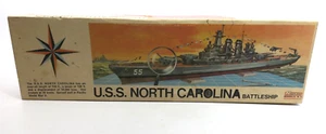 1961 RENWAL (PA) 1:500 BATTLESHIP “U.S.S. NORTH CAROLINA” Kit No. 601 - Picture 1 of 3