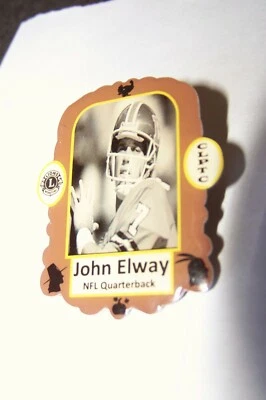 Denver Broncos John Elway Lions Club foto solapa pin mariscal de campo NFL c38671 Foto 1 de 4