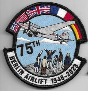 USAF PATCH 86 AIRLIFT WING 75 ANNIV BERLIN AIRLIFT US AIR FORCE SQUADRON PATCH - Picture 1 of 1