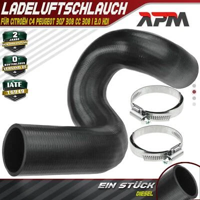 Ladeluftschlauch Turboschlauch für Citroën C4 Peugeot 307 308 CC 308 I 2.0 HDi - Bild 1 von 4