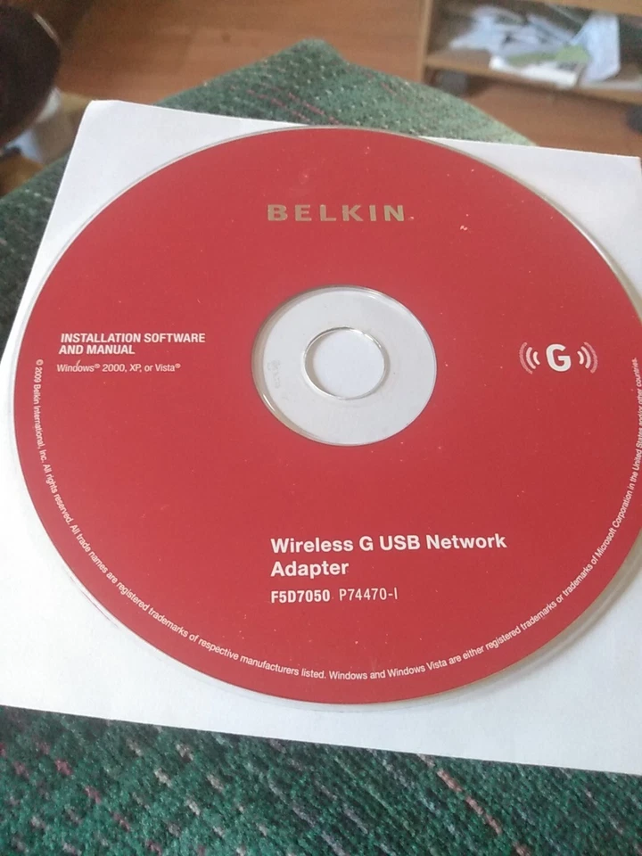 Disco adaptador de red USB inalámbrico Belkin G Foto 1 de 2