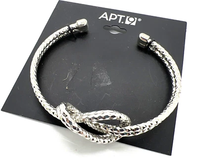 Apt 9 веревки узел серебристый браслет-манжета - Изображение 1 из 2