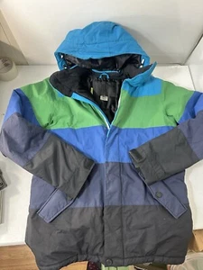 Burton Mens Small Green/Amparo Blue Dryride Ski Snowboard Snow Jacket Insulated - Picture 1 of 18