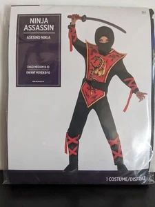 📀 Disfraz de Ninja Assassin 3 piezas para niño - Talla: M (8-10) - Imagen 1 de 2